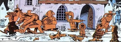 [redniowiecze wedug Bretcher.]