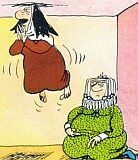 [Lewitujca w czasie modlitwy wita Teresa.]