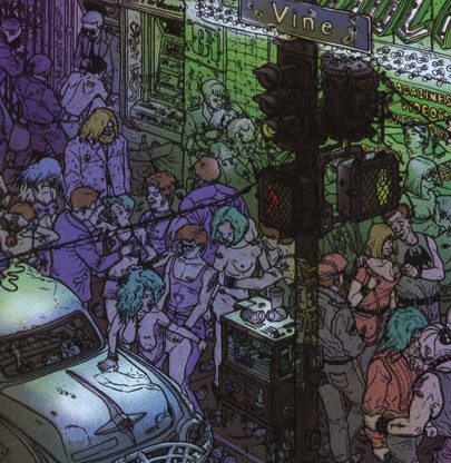 [zblienie ta - seks i przemoc na ulicy miasta]